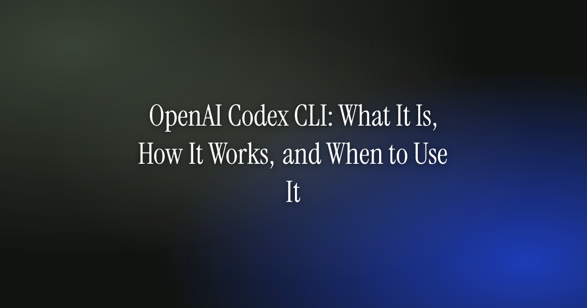OpenAI Codex CLI